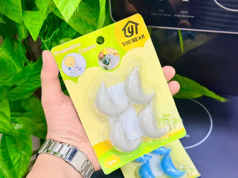 واقي زوايا أثاث سيليكون طقم 4 قطع