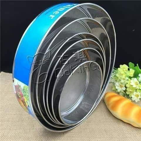 طقم مناخل ستانلس 6 مقاسات مرتبة من الأكبر إلى الأصغر
